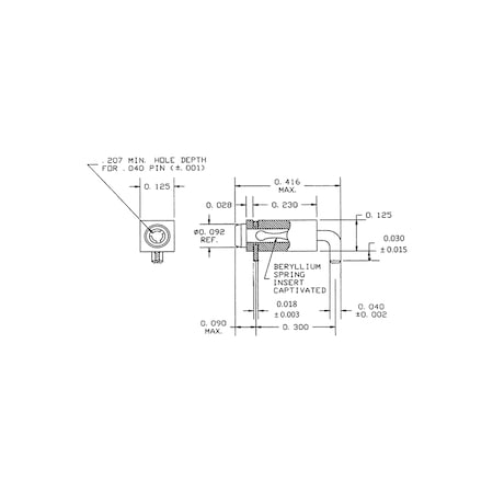 Concord Electronics TEST POINT JACK - NON-INSULATED - HORIZONTAL, 09-9291-1-063-1000 09-9291-1-063